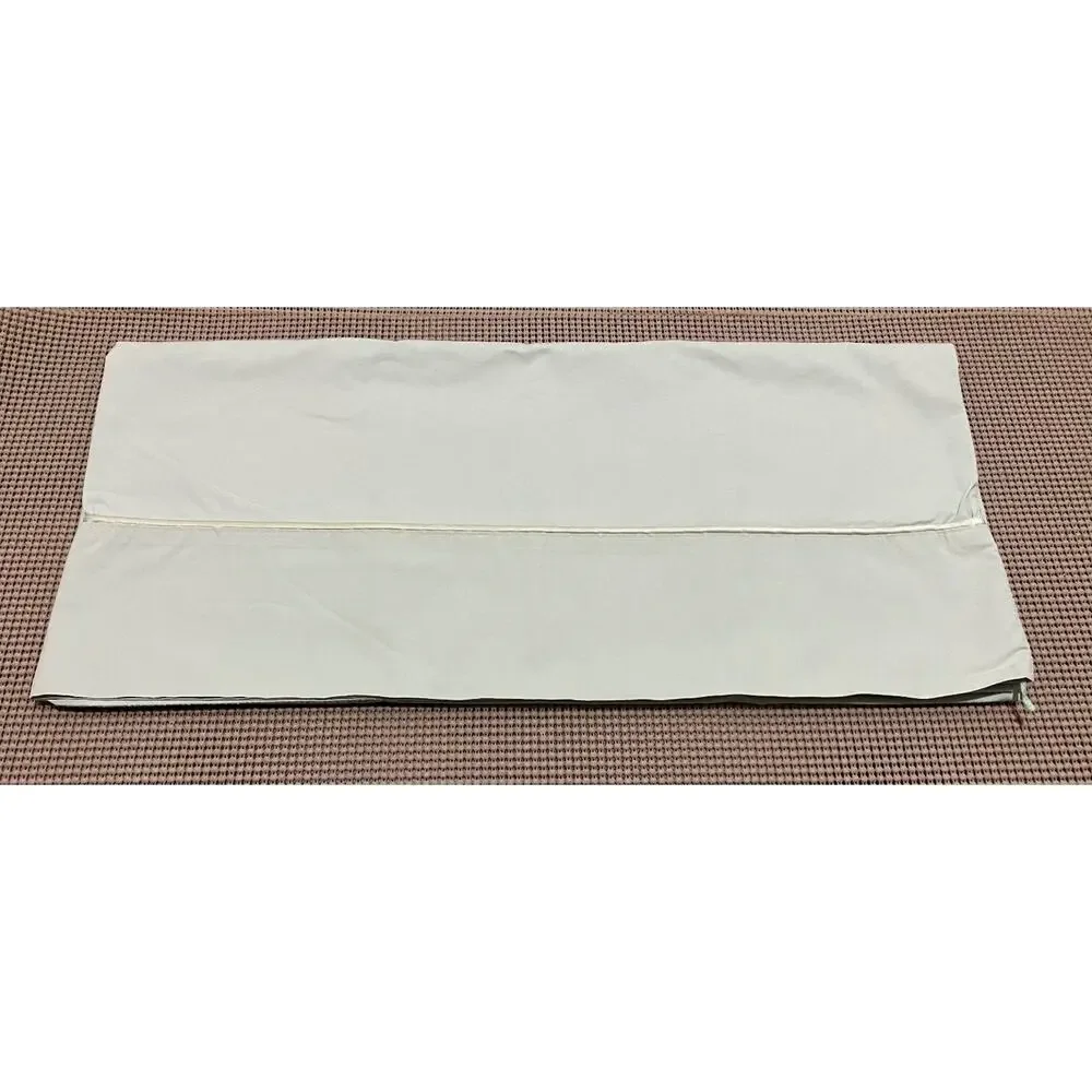 Wamsutta King Pillowcase Light Green Satin Stripe Blend Made in USA